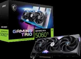 Vaizdo plokštė MSI GeForce RTX 5060Ti 8G žaidimų TRIO OC NVIDIA 8GB GDDR7