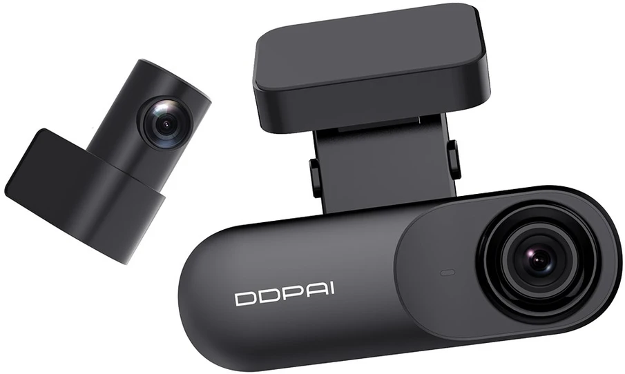 DDPAI Mola N3 Pro GPS Dual 2K 1600p + 1080p Dash Camera - vaizdo registratorius su galinio vaizdo kamera
