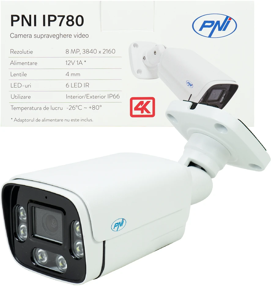 Vaizdo stebėjimo kamera PNI IP780 4K 8MP su IP
