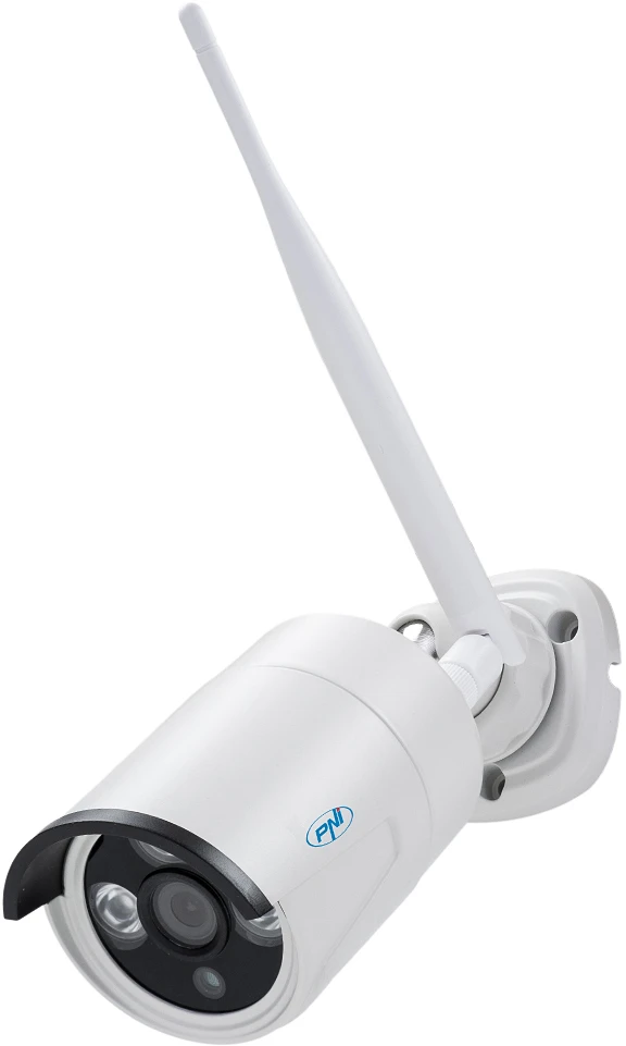 Vaizdo stebėjimo rinkinys PNI House WiFi650 – 4 Full HD „Wi-Fi“ P2P kameros ir 12 colių LCD monitorius