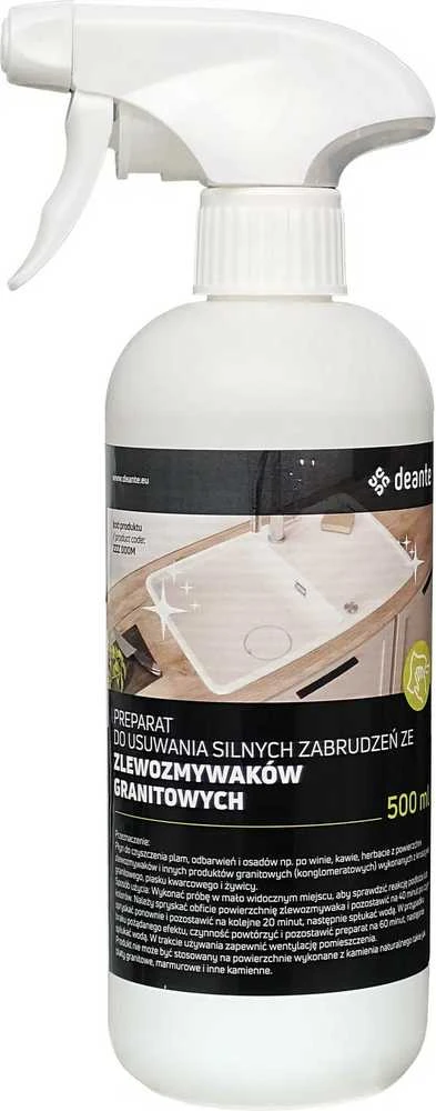 Deante intensyvių nešvarumų valymo priemonė granitinėms plautuvėms, 500 ml