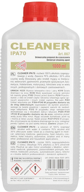 Valiklis Cleaner IPA 70 1L