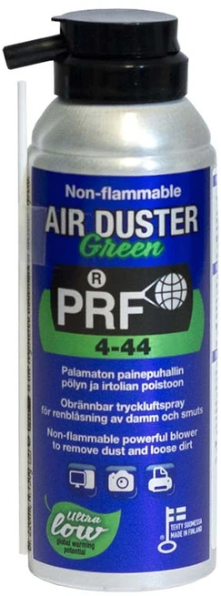 Valiklis Suspaustas oras balionėlyje PRF 4-44 Air Duster Žalias 520ml nedegus, PRF