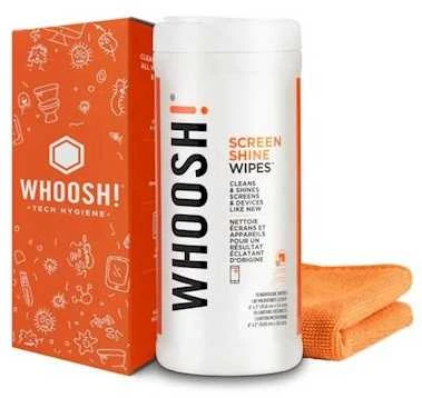 Valiklis WHOOSH! Screen Shine Wipes Canister (70 servetėlių)