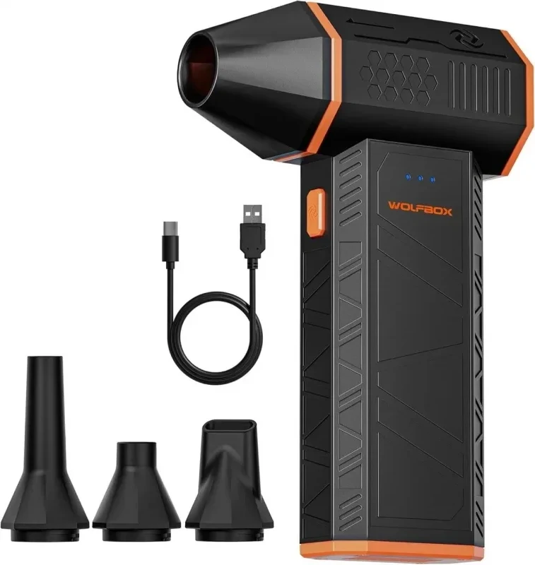 Valiklis WOLFBOX Mega Flow 50 Oro Pūstuvas | Juodas