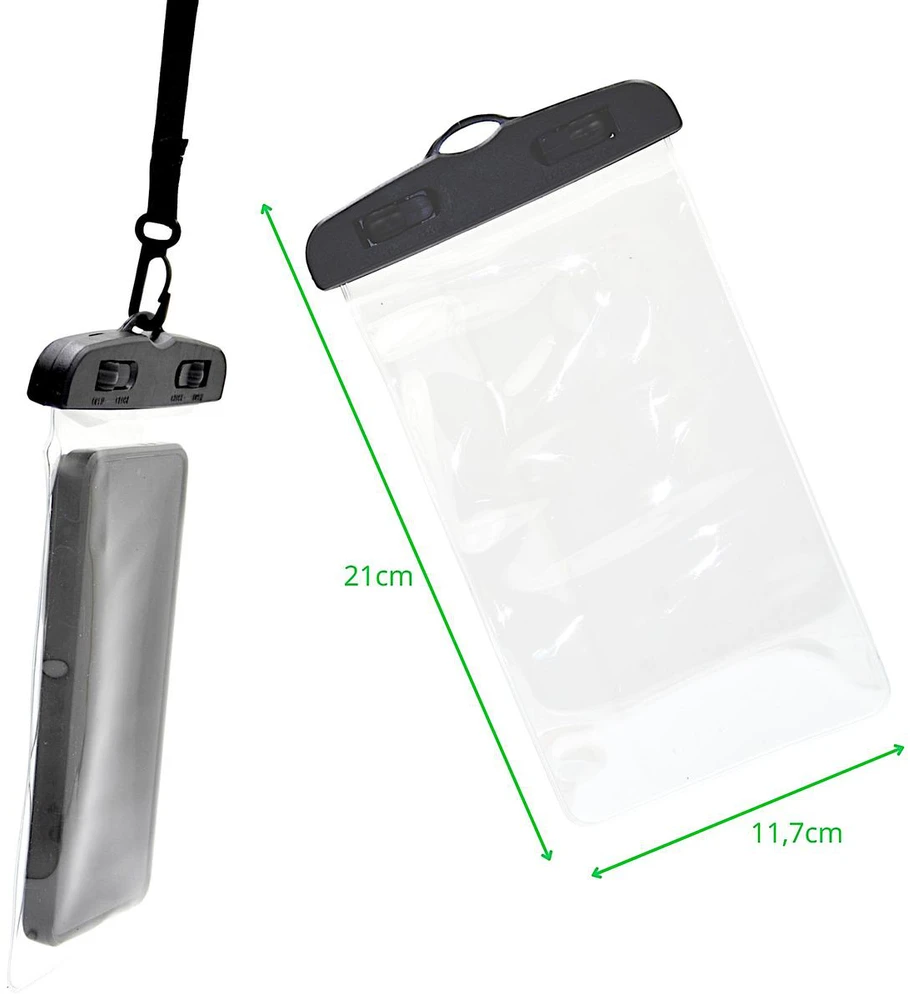 VANDENIUI ATSPARUS DĖKLAS TELEFONUI 11,7X21CM PVC Juodas GRUNDIG 1083223