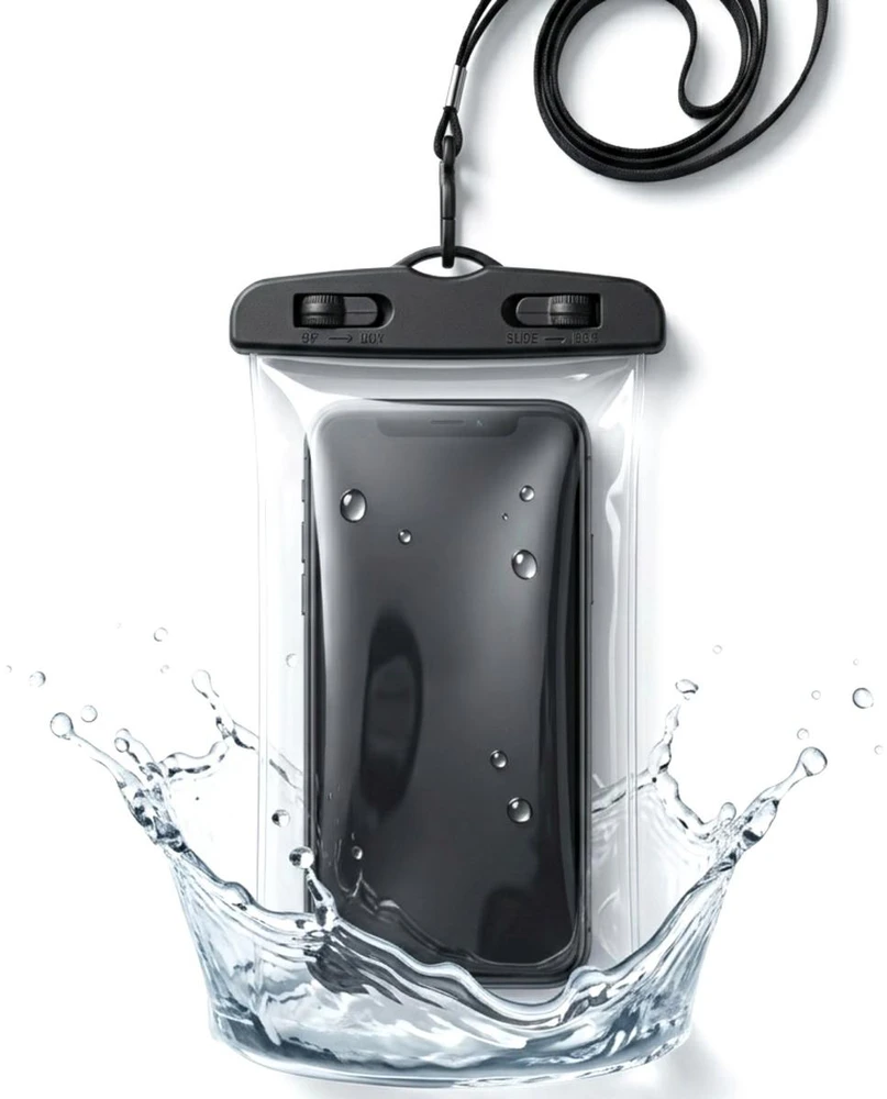 VANDENIUI ATSPARUS DĖKLAS TELEFONUI 11,7X21CM PVC Juodas GRUNDIG 1083223