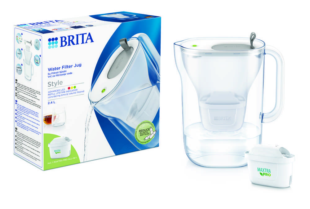 Filtravimo indas BRITA STYLE 2.4 l, MXpro pilkas
