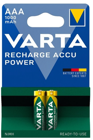 Varta Recharge Accu Power AAA 1000 mAh 2vnt