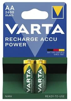 Varta įkraunamos baterijos AA 2600 mAh, 2 vnt.