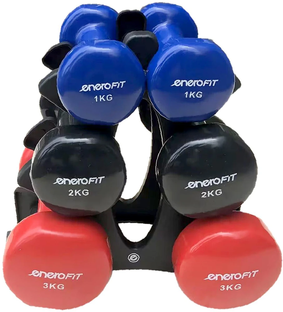 Enero Hanteliai su stovu 12kg