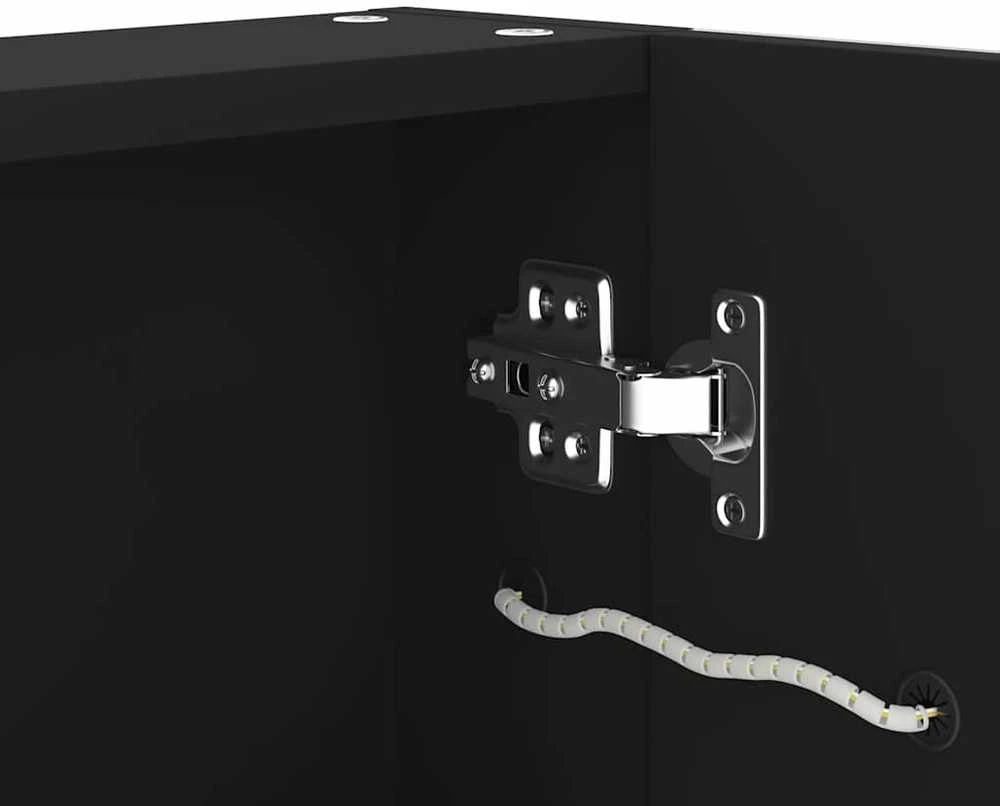 Veidrodinė vonios spintelė su LED apšvietimu, 80x12,2x68cm