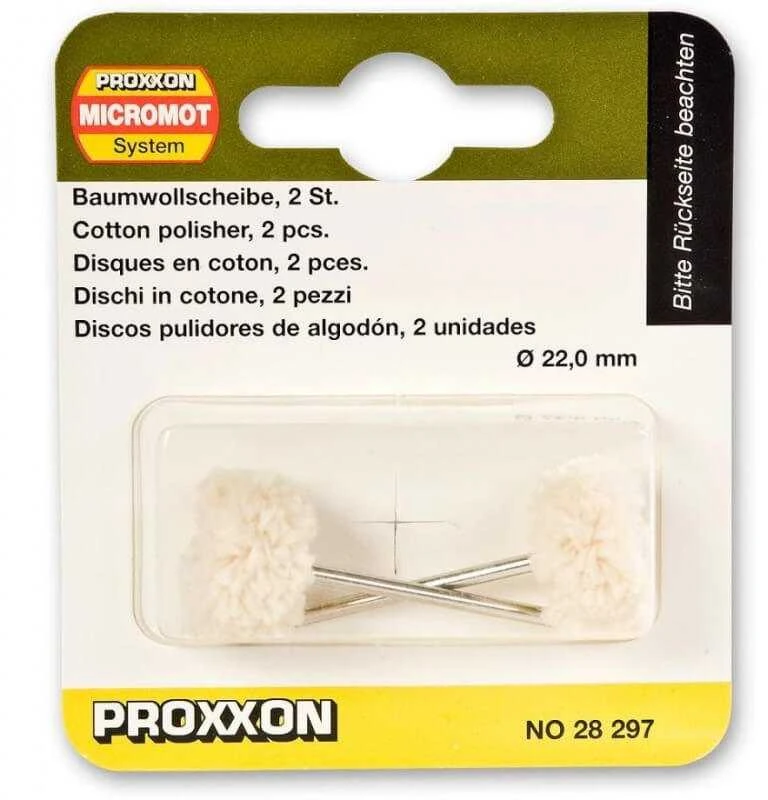 Veltinis poliravimui PROXXON 22mm, 2vnt.