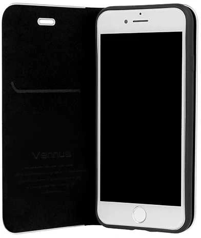 Vennus Book CARBON dėklas su rėmeliu skirtas Apple iPhone 11 Pro juodos spalvos