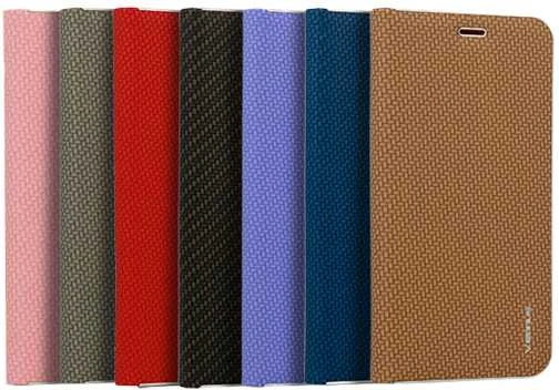 Vennus Book CARBON dėklas su rėmeliu skirtas Apple iPhone 12 Mini juodos spalvos