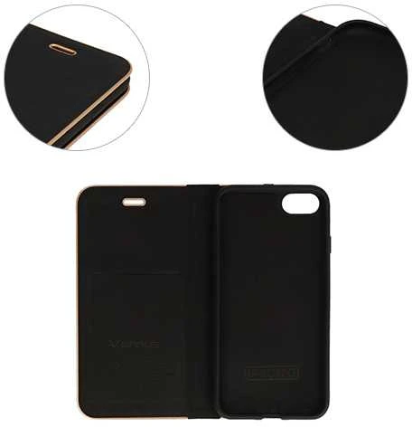 Vennus Book dėklas su rėmeliu skirtas Xiaomi Poco X4 Pro 5G juodos spalvos