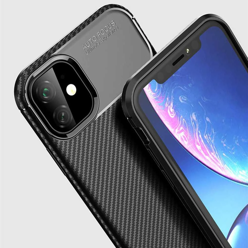 Vennus Carbon Elite dėklas skirtas Apple iPhone 13 Pro Max juodos spalvos