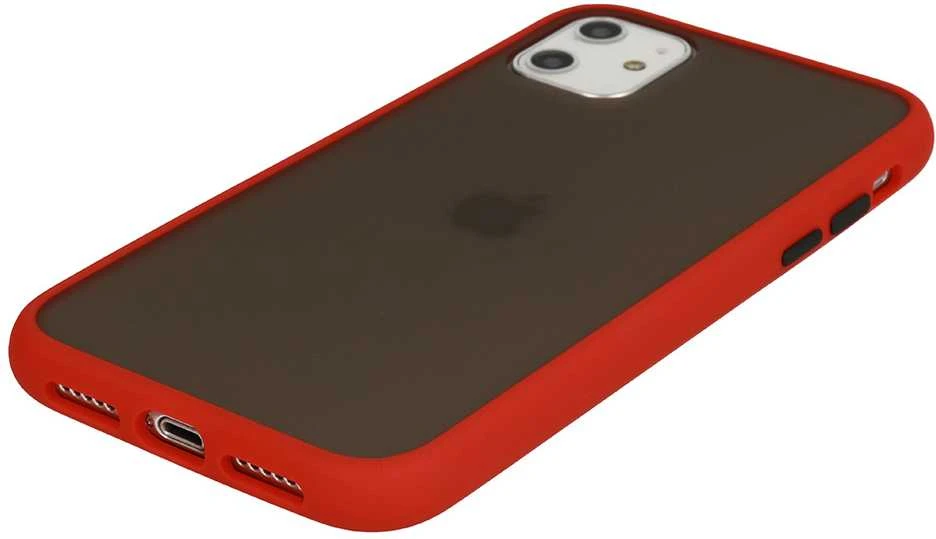 Vennus Color Button Bumper Apple iPhone 11 Pro dėklas telefonui raudonos spalvos