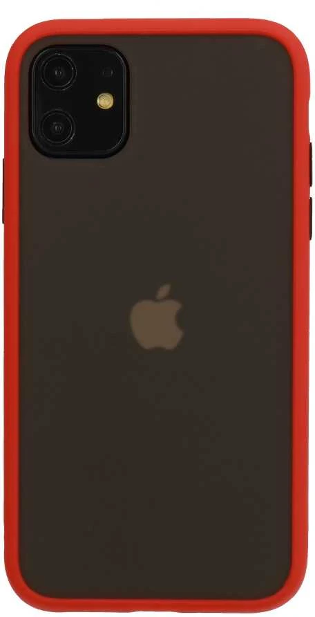 Vennus Color Button Bumper Apple iPhone 11 Pro dėklas telefonui raudonos spalvos