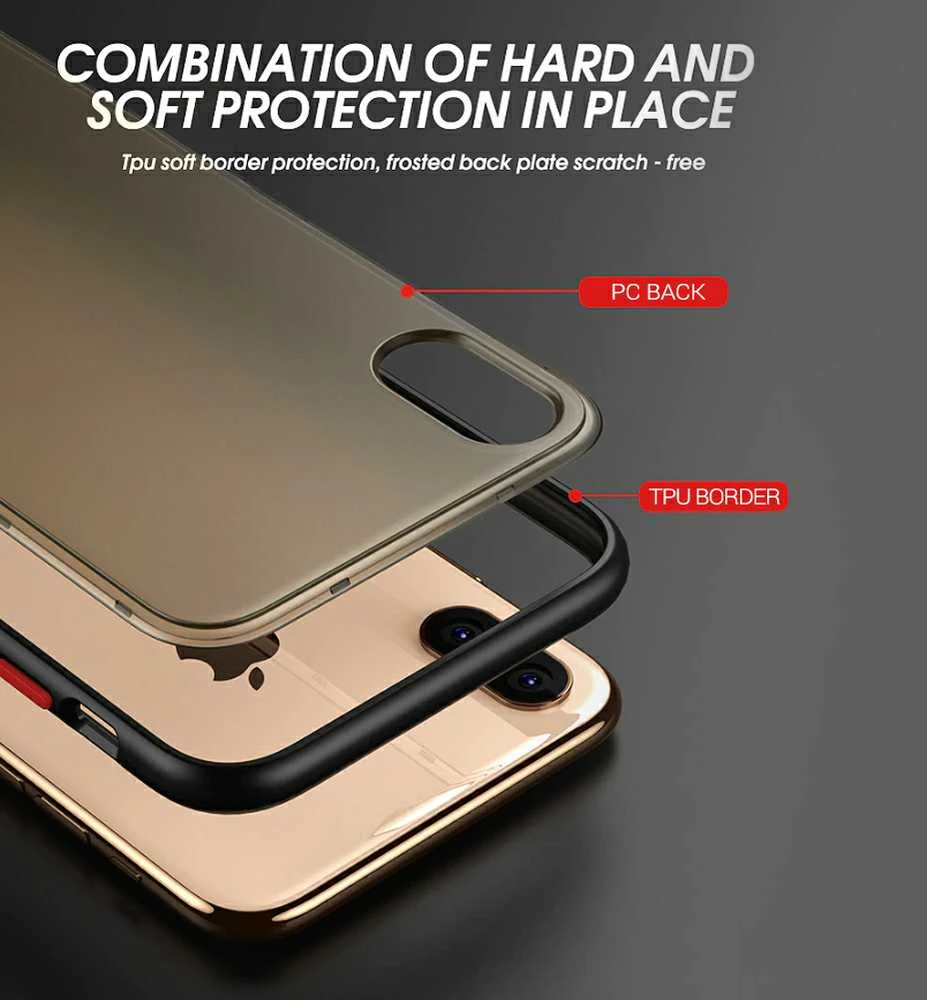 Vennus Color Button Bumper Apple iPhone 11 Pro dėklas telefonui raudonos spalvos
