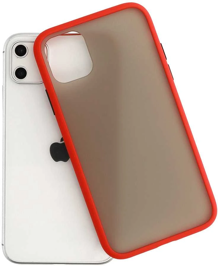 Vennus Color Button Bumper Apple iPhone 11 Pro dėklas telefonui raudonos spalvos