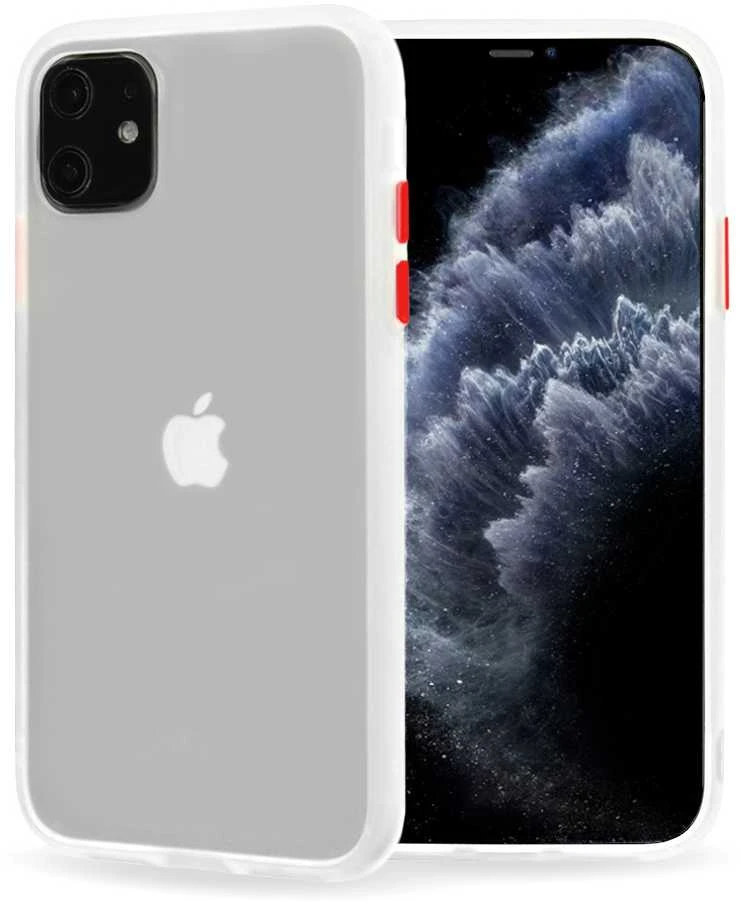 Vennus Color Button Bumper Xiaomi Mi 10/Mi 10 Pro dėklas telefonui skaidrus