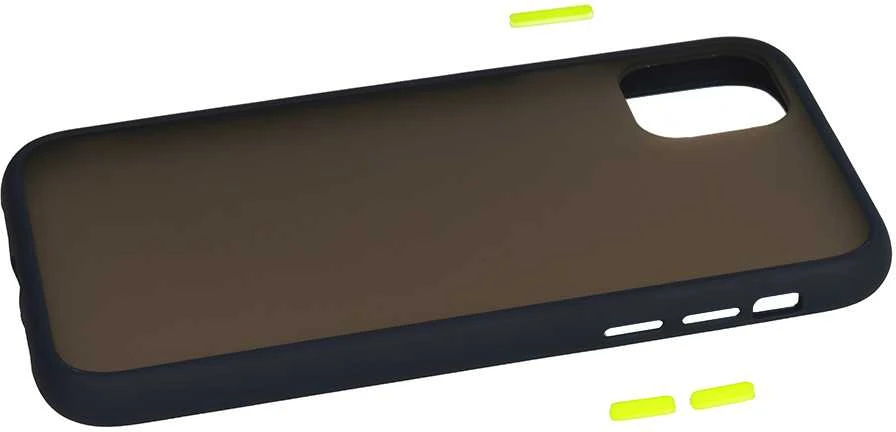 Vennus Color Button Bumper Xiaomi Mi 10/Mi 10 Pro dėklas telefonui mėlynos spalvos