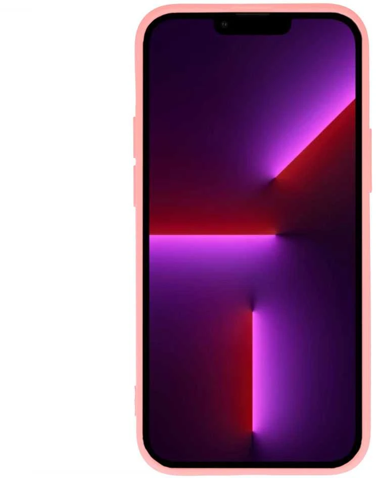 Vennus silikoninis Heart dėklas skirtas iPhone 14 Plus design 1 rožinės spalvos