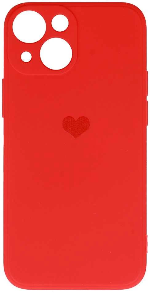 Vennus silikoninis Heart dėklas skirtas iPhone 14 Plus design 1 raudonos spalvos