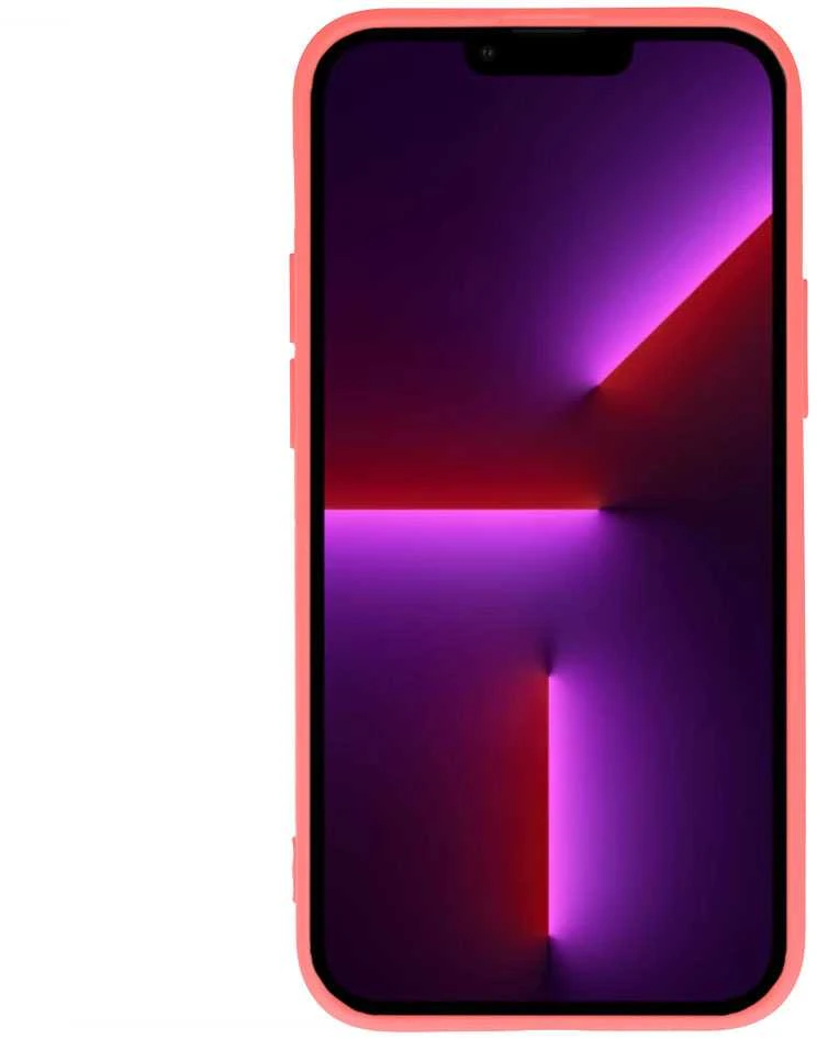 Vennus silikoninis Heart dėklas skirtas iPhone 14 Plus design 1 koralų spalvos