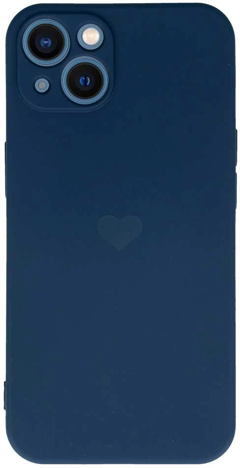 Vennus silikoninis Heart dėklas skirtas iPhone 14 Plus design 1 mėlynos spalvos