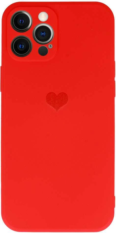 Vennus silikoninis Heart dėklas skirtas Apple iPhone 11 Pro design 1 raudonos spalvos