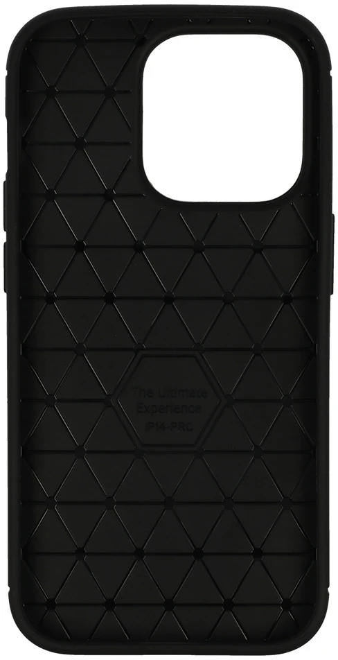 Dėklas Tel Protect Carbon Elite skirtas iPhone 14 Pro juodos spalvos