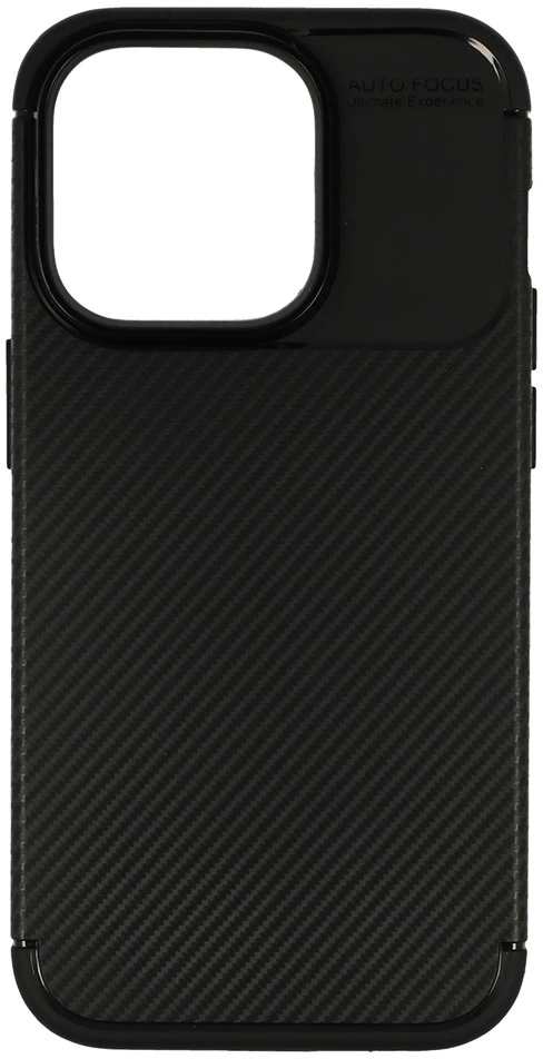 Dėklas Tel Protect Carbon Elite skirtas iPhone 14 Pro juodos spalvos