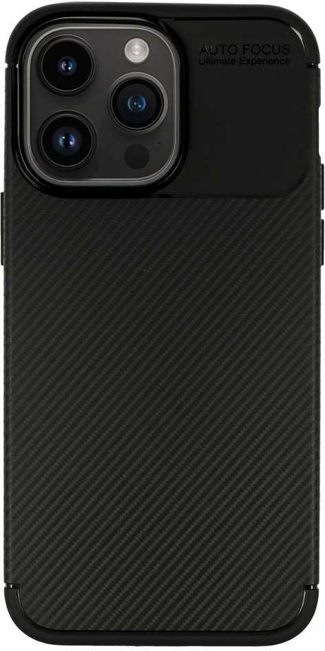 Dėklas Tel Protect Carbon Elite skirtas Apple iPhone 15 Pro Max juodos spalvos