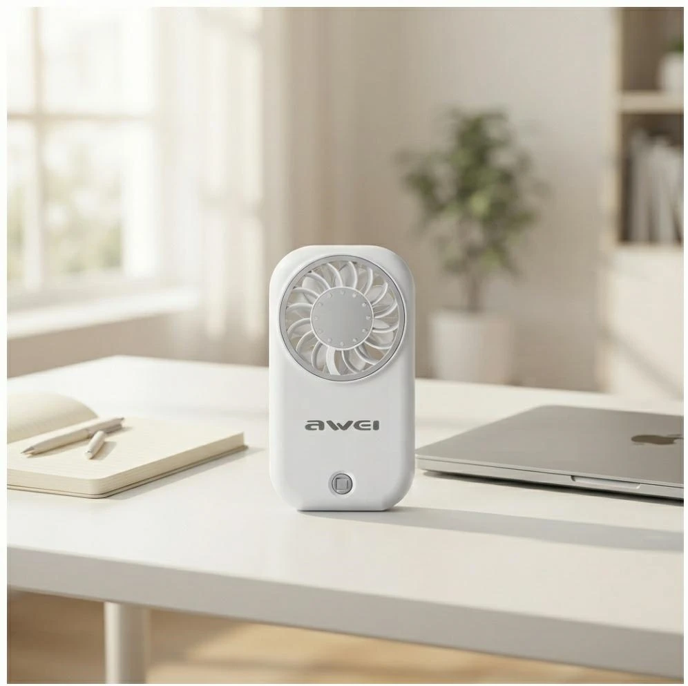 Ventiliatorius Handheld Fan AWEI F57 Baltas