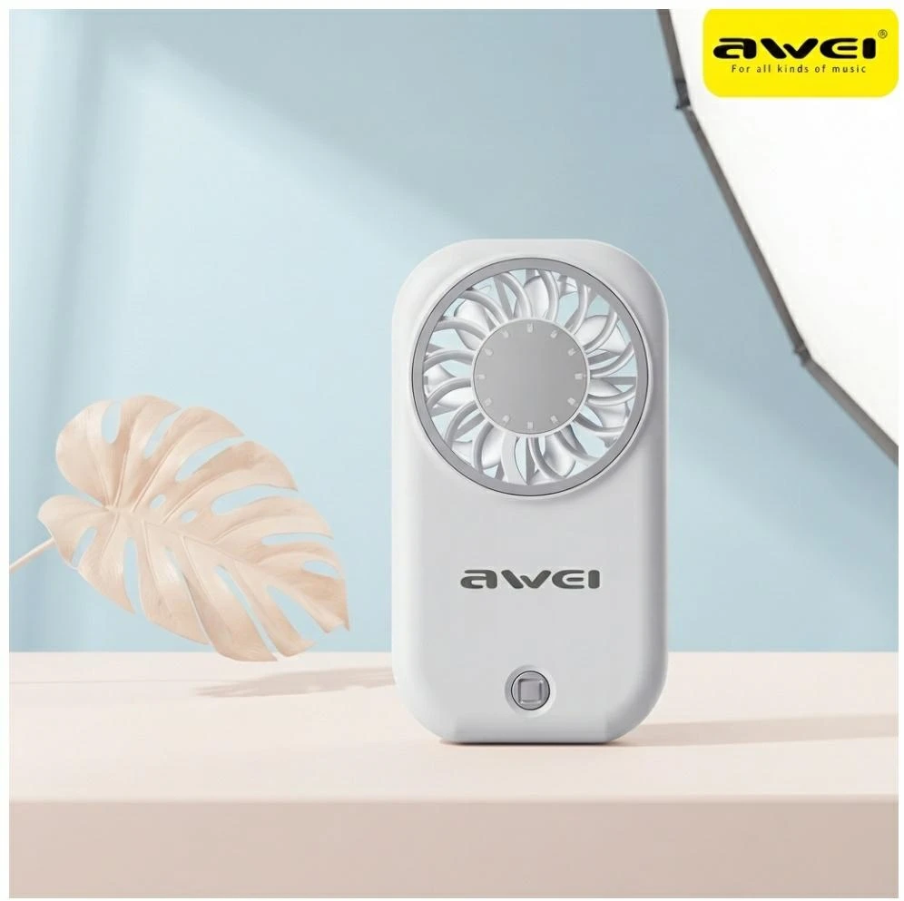 Ventiliatorius Handheld Fan AWEI F57 Baltas