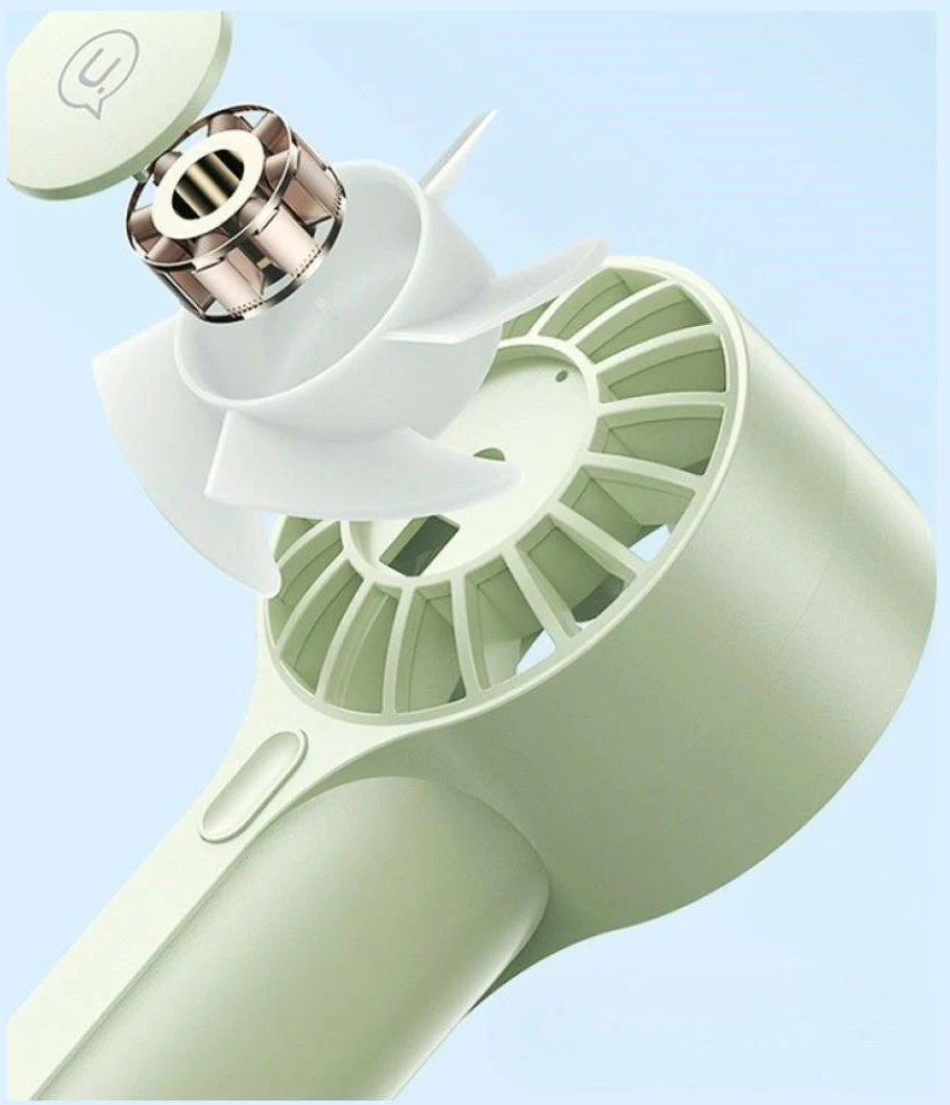 Ventiliatorius USAMS Mini ZB288 1200mAh Žalias Handheld Fan