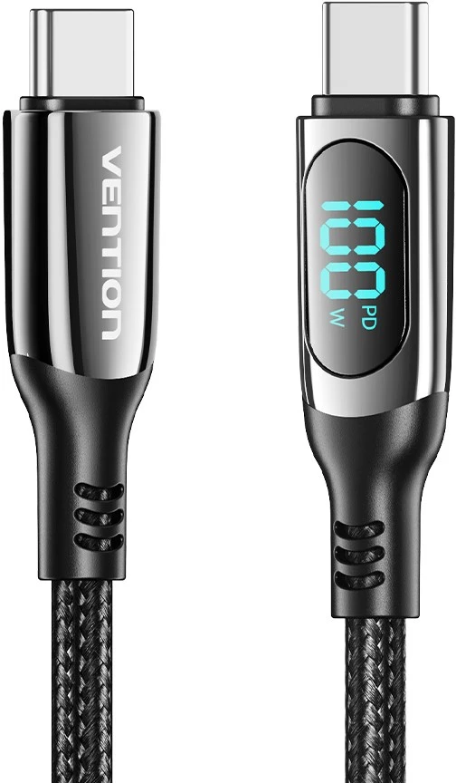 Vention TAYBAV USB 2.0 CC 100 W 5A 1.2M USB kabelis (juodas)