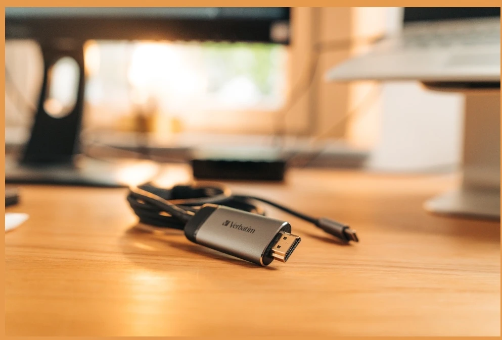 Verbatim 49144 vaizdo kabelio adapteris 1,5 m C tipo USB HDMI Juoda, Sidabras