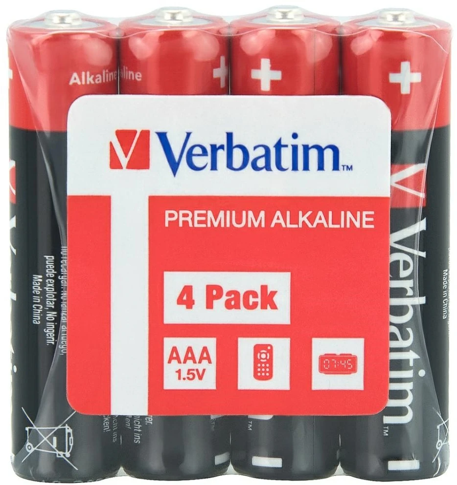 Verbatim Alkaline Baterija AAA LR03 4vnt 49500