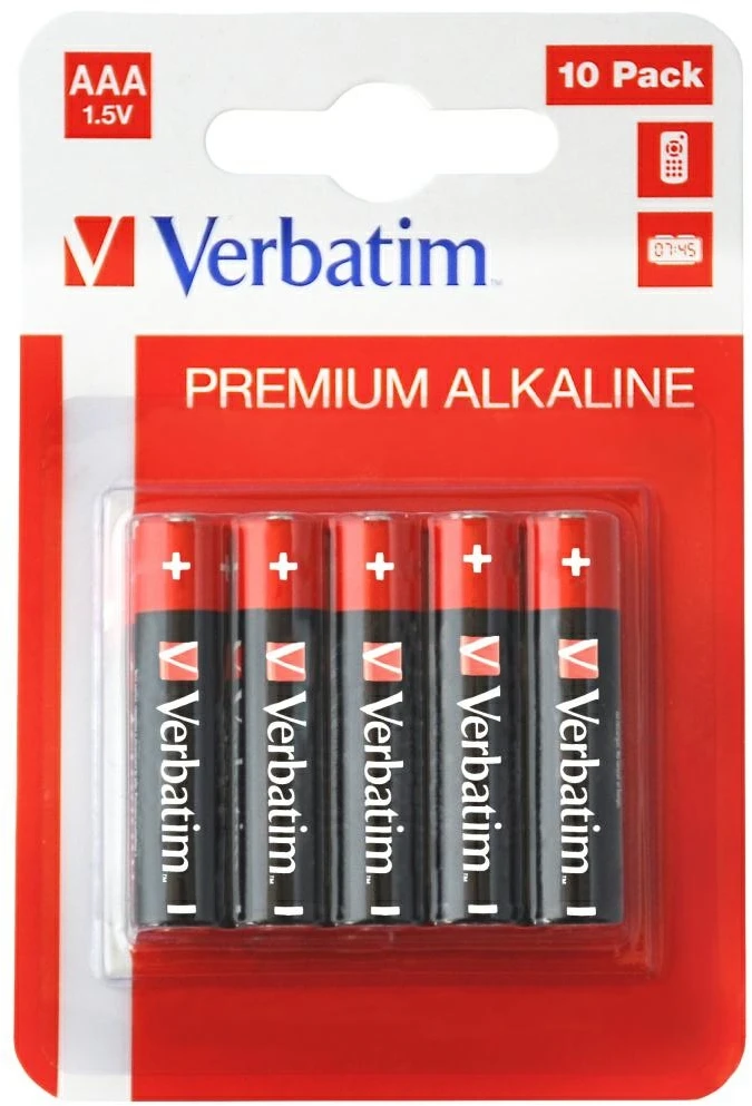 Verbatim Alkaline Baterija AAA LR03 10vnt 49874