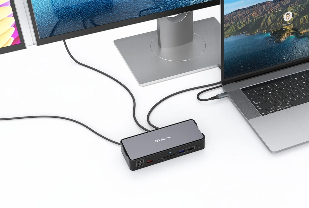 VERBATIM USB-C Pro įkrovimo stotelė, 15 prievadų, CDS-15