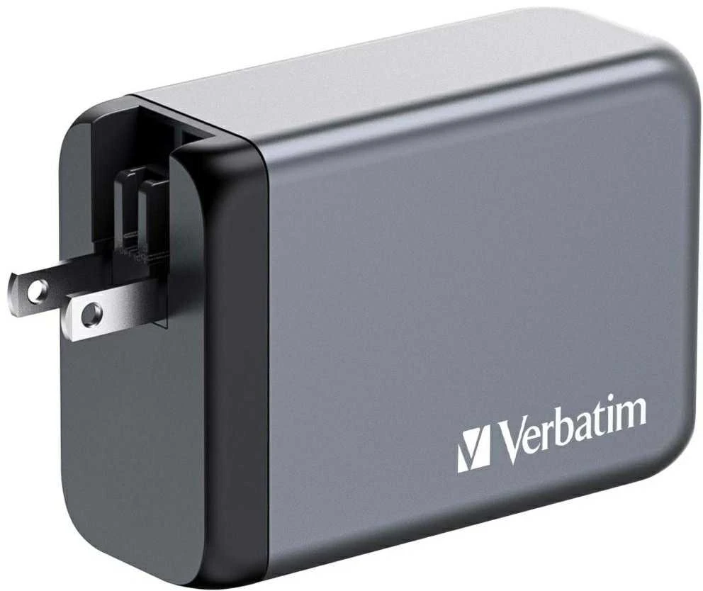 VERBATIM įkroviklis GNC-240 GaN su 4 prievadų 240 W USB oro kondicionieriumi ES / JK / JAV