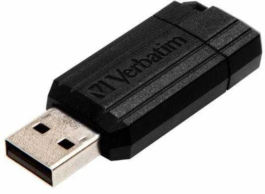 Verbatim PinStripe 128GB USB atmintukas USB A tipo 2.0 Juoda