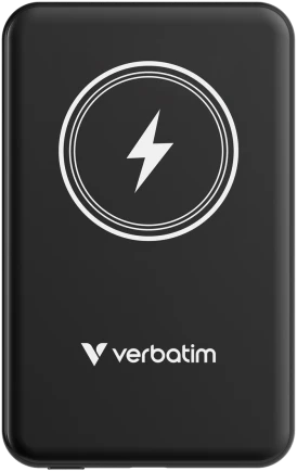 Verbatim 32240 Charge ‘n’ Go Magnetic Wireless Išorinė baterija (Power Bank) 5000mAh, Juoda