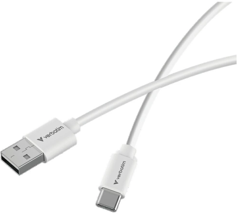 Verbatim Sync & Charge USB-C į A essentials 18W Kabelis juodos spalvos / baltos spalvos 2 vnt. 32393
