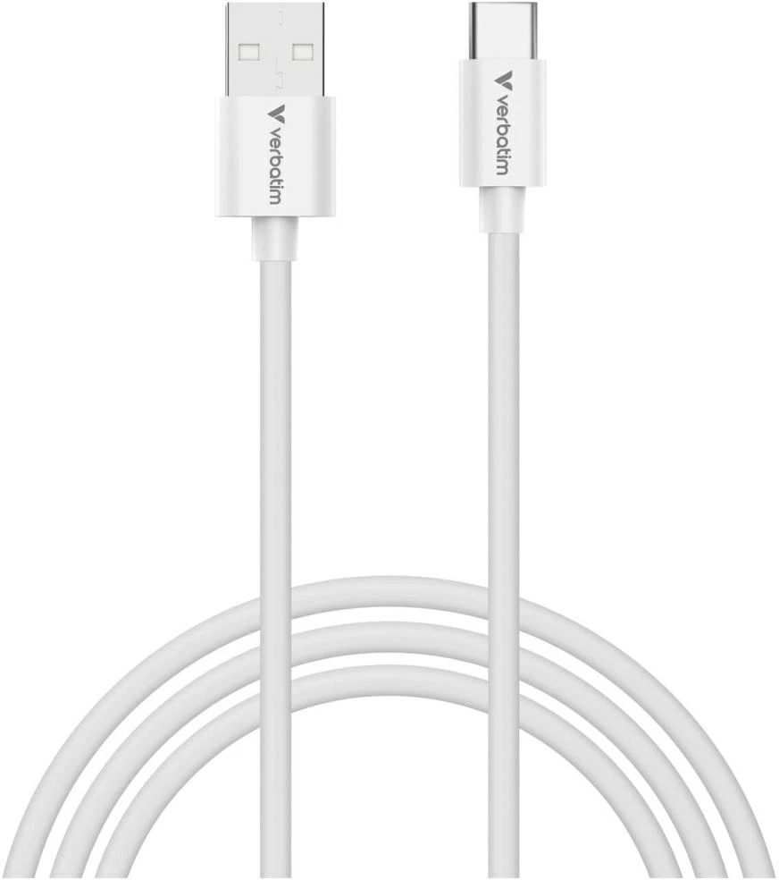 Verbatim Sync & Charge USB-C į A essentials 18W Kabelis juodos spalvos / baltos spalvos 2 vnt. 32393