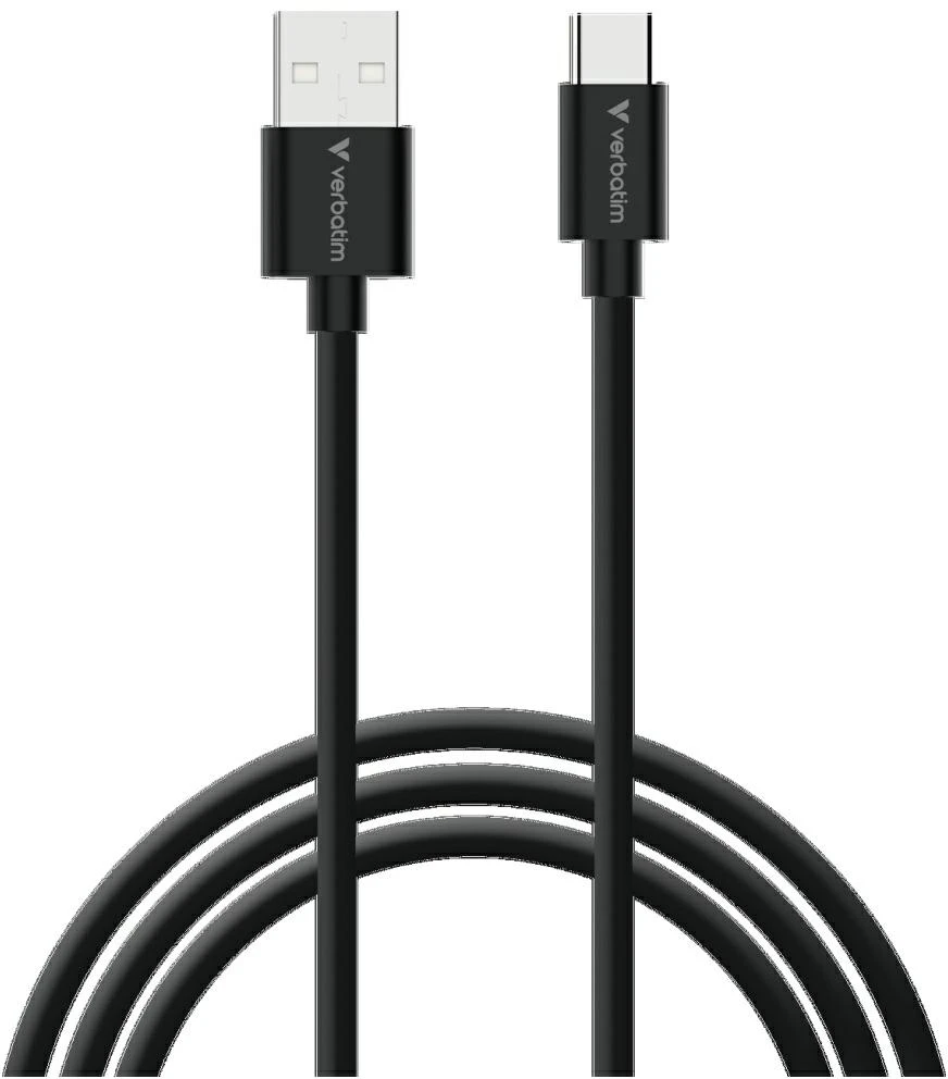 Verbatim Sync & Charge USB-C į A essentials 18W Kabelis juodos spalvos / baltos spalvos 2 vnt. 32393