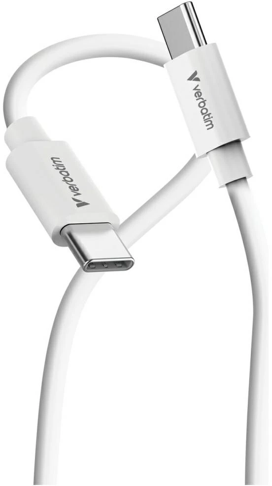 Verbatim Sync & Charge USB-C į C essentials 3 m 100W Kabelis baltos spalvos 32409